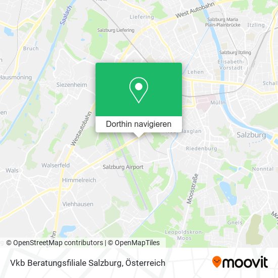 Vkb Beratungsfiliale Salzburg Karte