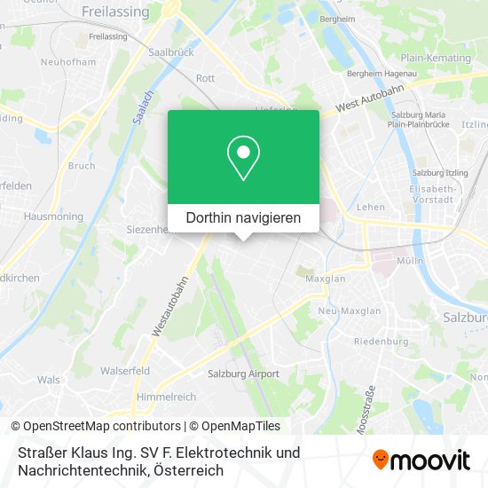 Straßer Klaus Ing. SV F. Elektrotechnik und Nachrichtentechnik Karte