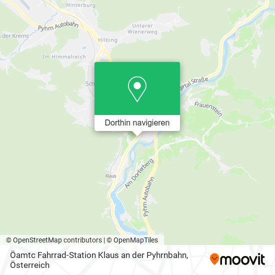 Öamtc Fahrrad-Station Klaus an der Pyhrnbahn Karte