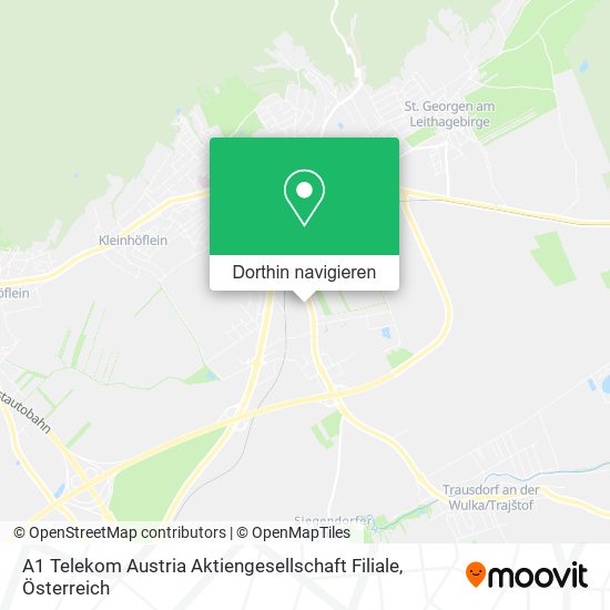 A1 Telekom Austria Aktiengesellschaft Filiale Karte