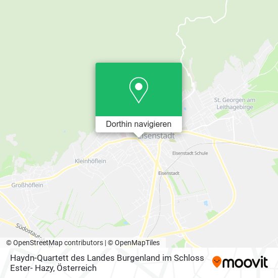 Haydn-Quartett des Landes Burgenland im Schloss Ester- Hazy Karte