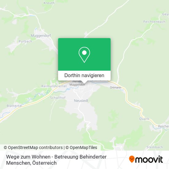 Wege zum Wohnen - Betreuung Behinderter Menschen Karte