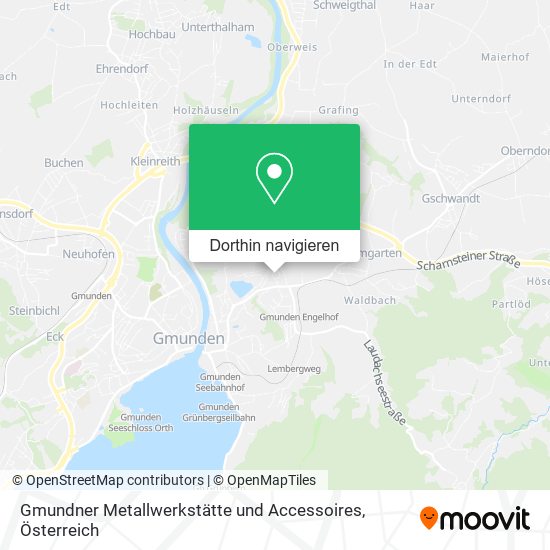 Gmundner Metallwerkstätte und Accessoires Karte