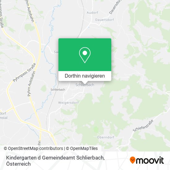 Kindergarten d Gemeindeamt Schlierbach Karte