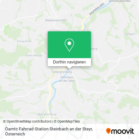 Öamtc Fahrrad-Station Steinbach an der Steyr Karte