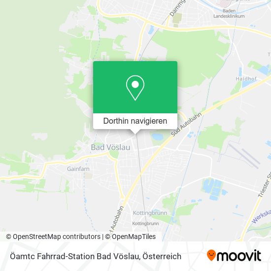 Öamtc Fahrrad-Station Bad Vöslau Karte