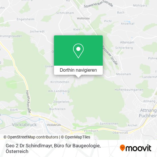 Geo 2 Dr Schindlmayr, Büro für Baugeologie Karte