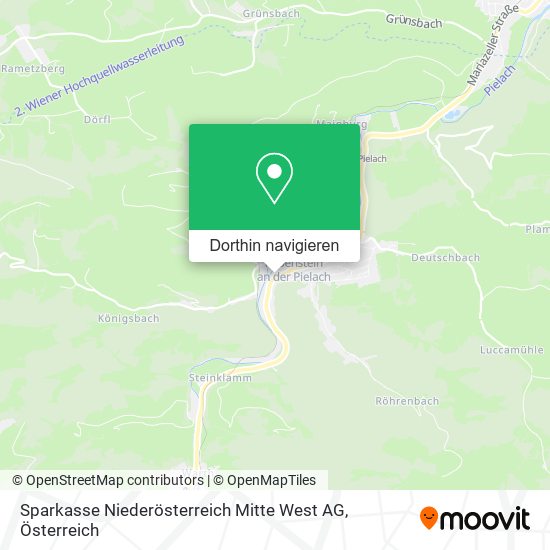 Sparkasse Niederösterreich Mitte West AG Karte