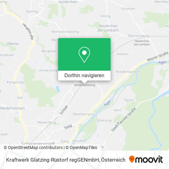 Kraftwerk Glatzing-Rüstorf regGENmbH Karte