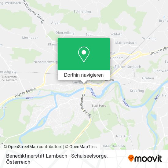 Benediktinerstift Lambach - Schulseelsorge Karte
