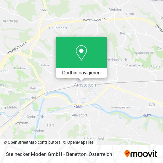 Steinecker Moden GmbH - Benetton Karte
