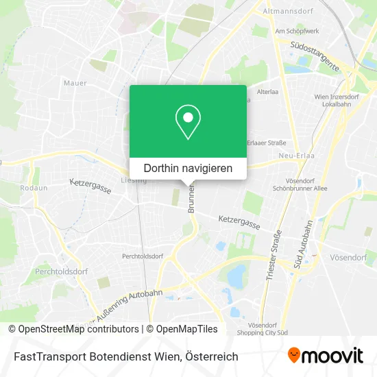 FastTransport Botendienst Wien Karte