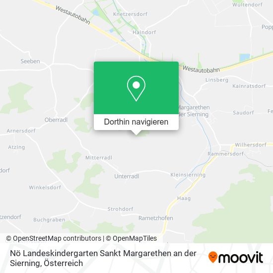 Nö Landeskindergarten Sankt Margarethen an der Sierning Karte