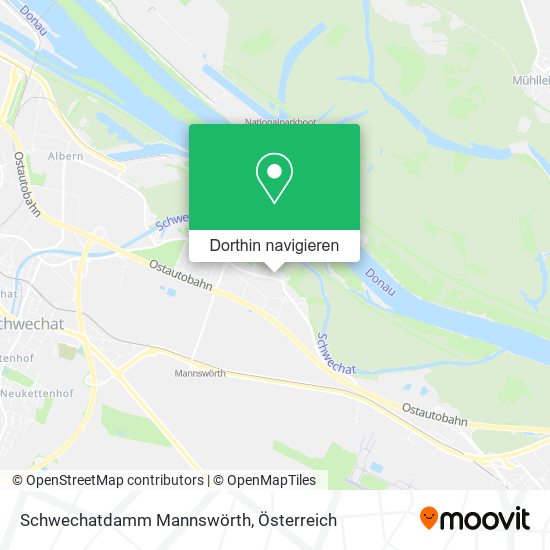 Schwechatdamm Mannswörth Karte