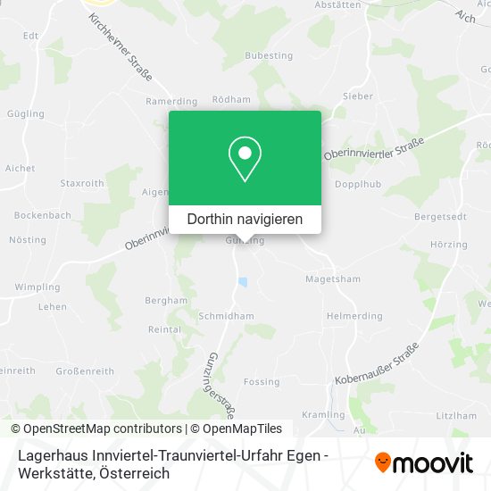 Lagerhaus Innviertel-Traunviertel-Urfahr Egen - Werkstätte Karte