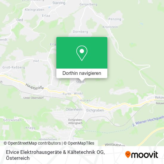 Elvice Elektrohausgeräte & Kältetechnik OG Karte