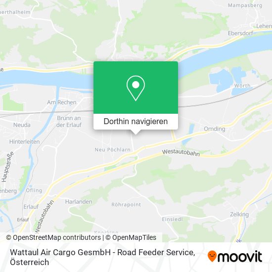 Wattaul Air Cargo GesmbH - Road Feeder Service Karte