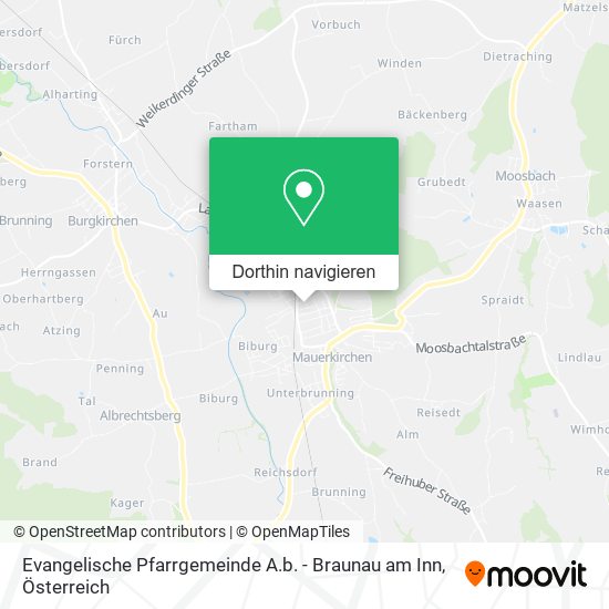 Evangelische Pfarrgemeinde A.b. - Braunau am Inn Karte