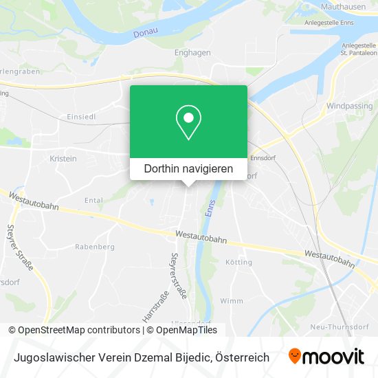 Jugoslawischer Verein Dzemal Bijedic Karte