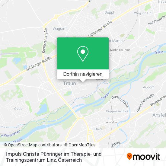 Impuls Christa Pühringer im Therapie- und Trainingszentrum Linz Karte