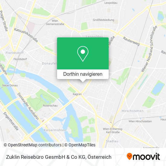 Zuklin Reisebüro GesmbH & Co KG Karte