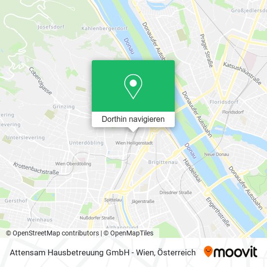 Attensam Hausbetreuung GmbH - Wien Karte