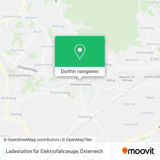Ladestation für Elektrofahrzeuge Karte