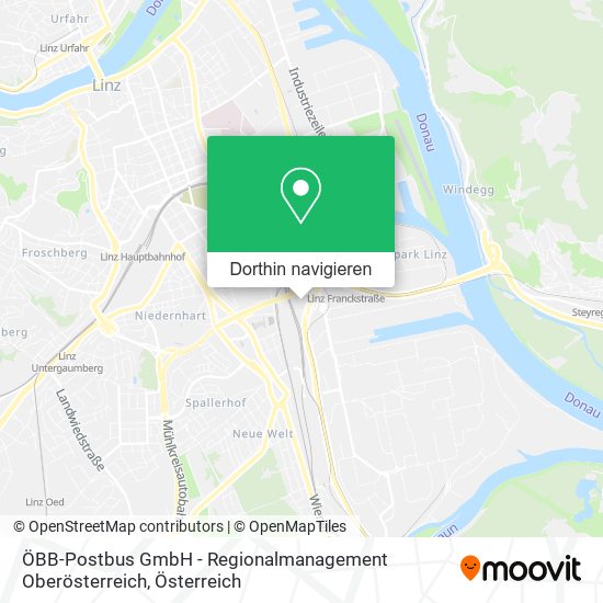 ÖBB-Postbus GmbH - Regionalmanagement Oberösterreich Karte
