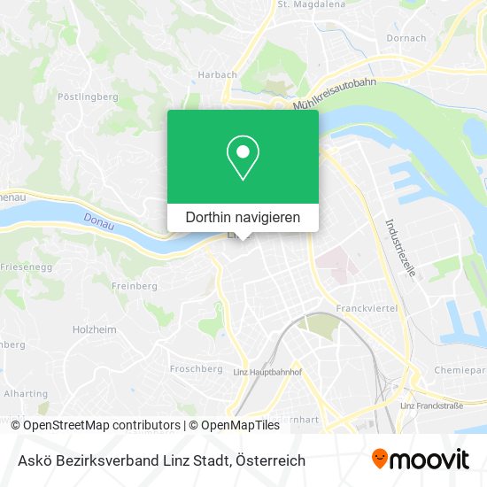 Askö Bezirksverband Linz Stadt Karte