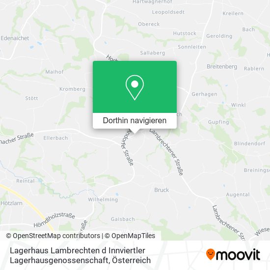 Lagerhaus Lambrechten d Innviertler Lagerhausgenossenschaft Karte