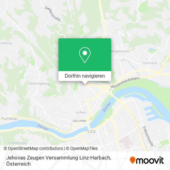 Jehovas Zeugen Versammlung Linz-Harbach Karte