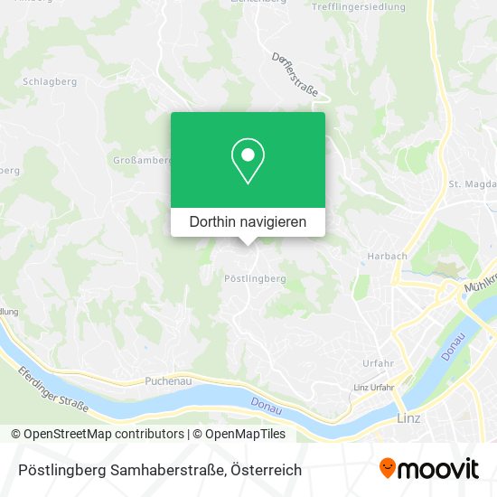 Pöstlingberg Samhaberstraße Karte