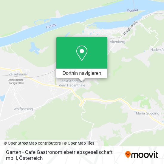 Garten - Cafe Gastronomiebetriebsgesellschaft mbH Karte