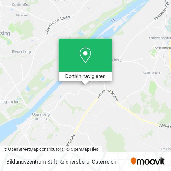 Bildungszentrum Stift Reichersberg Karte