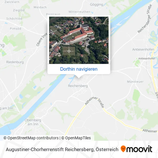 Augustiner-Chorherrenstift Reichersberg Karte