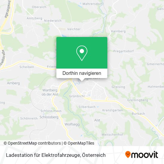 Ladestation für Elektrofahrzeuge Karte