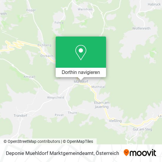 Deponie Muehldorf Marktgemeindeamt Karte
