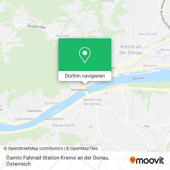 Öamtc Fahrrad-Station Krems an der Donau Karte