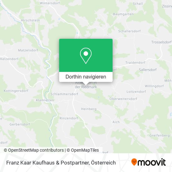 Franz Kaar Kaufhaus & Postpartner Karte