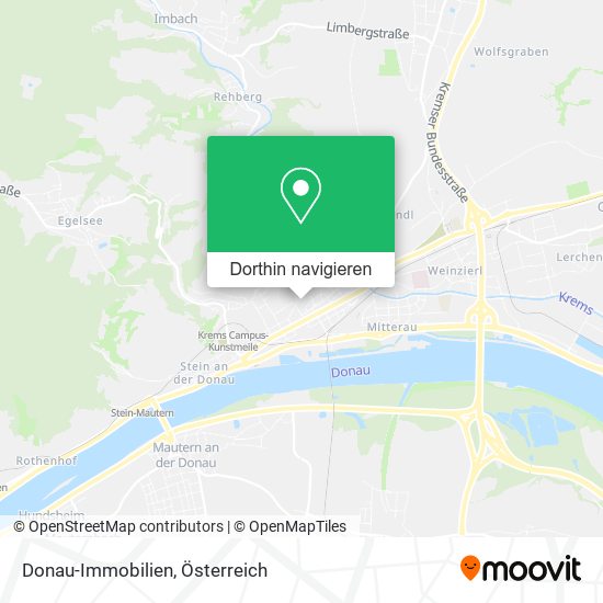 Donau-Immobilien Karte