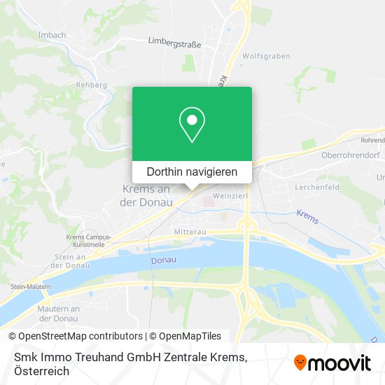 Smk Immo Treuhand GmbH Zentrale Krems Karte