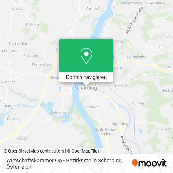 Wirtschaftskammer Oö - Bezirksstelle Schärding Karte
