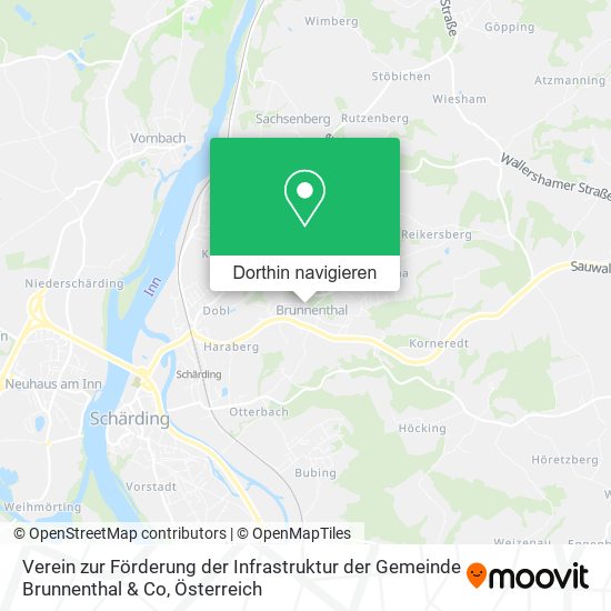 Verein zur Förderung der Infrastruktur der Gemeinde Brunnenthal & Co Karte