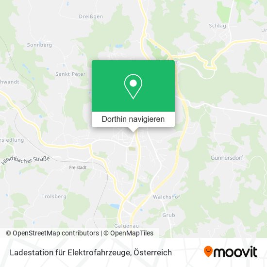 Ladestation für Elektrofahrzeuge Karte