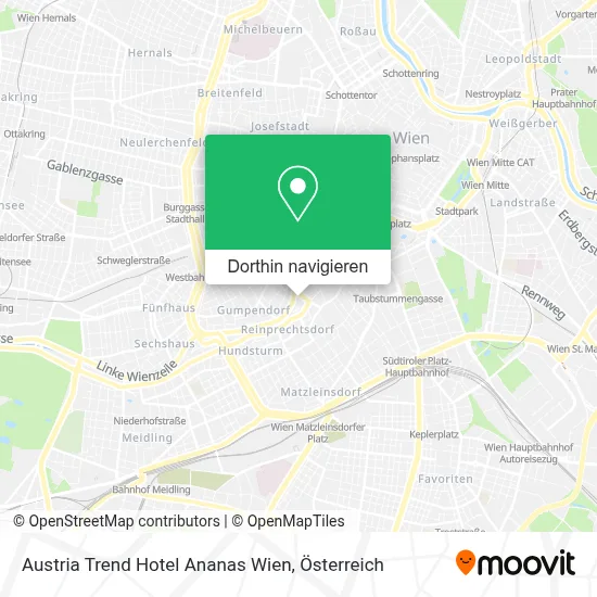 Austria Trend Hotel Ananas Wien Karte