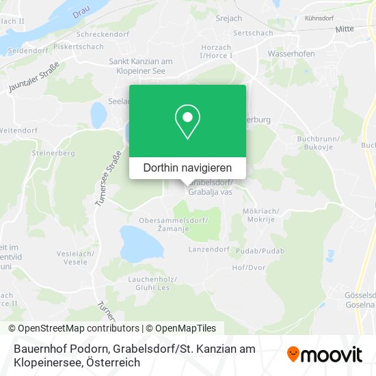 Bauernhof Podorn, Grabelsdorf / St. Kanzian am Klopeinersee Karte