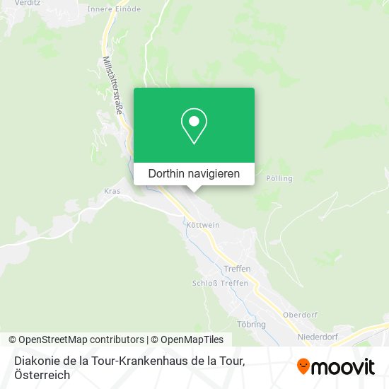 Diakonie de la Tour-Krankenhaus de la Tour Karte