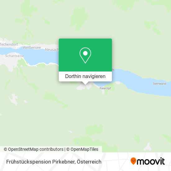 Frühstückspension Pirkebner Karte