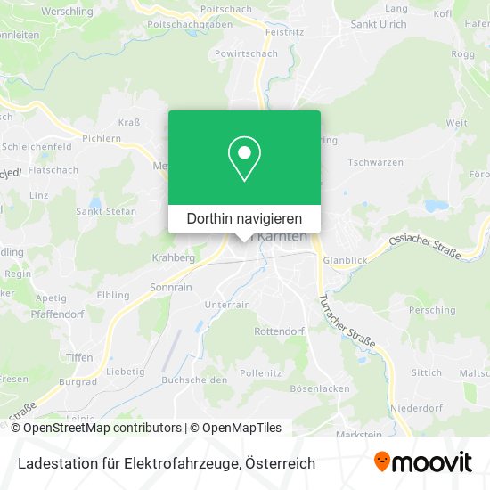 Ladestation für Elektrofahrzeuge Karte