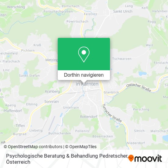 Psychologische Beratung & Behandlung Pedretscher Karte